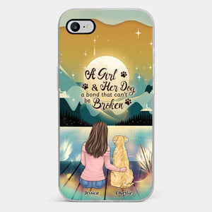 Coque de téléphone transparente personnalisée « Amour inconditionnel pour la fourrure » pour chien - Cadeau pour les propriétaires et les amoureux des animaux
