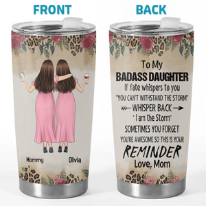 Always By Your Side - Family Personalized Custom Tumbler - Gift For Mom, Daughter