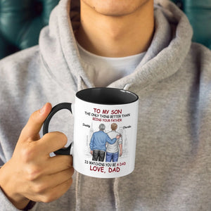 Fier de toi - Tasse personnalisée avec accents pour la famille - Cadeau pour fils