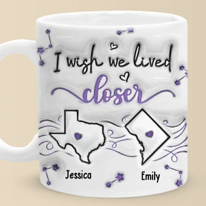 Un véritable ami est une âme en deux corps - Mug personnalisé 3D à effet gonflé - Nouveauté, cadeau de Noël pour les meilleures amies, BFF, sœurs AMZ