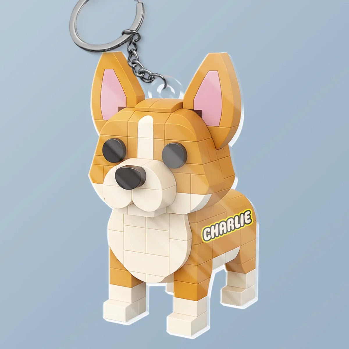 Porte-clés personnalisé en acrylique avec photo minuscule et imposante pour chien et chat – Cadeau pour propriétaires et amoureux des animaux
