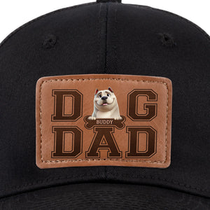 Chapeau en cuir personnalisé pour chien, fourrure, papa ! Cadeau pour la fête des pères, pour les propriétaires d'animaux et les amoureux des animaux.