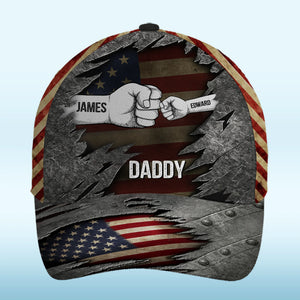 Ensemble, nous luttons - Casquette personnalisée pour la famille, casquette classique à imprimé intégral - Fête des pères, cadeau pour papa, grand-père