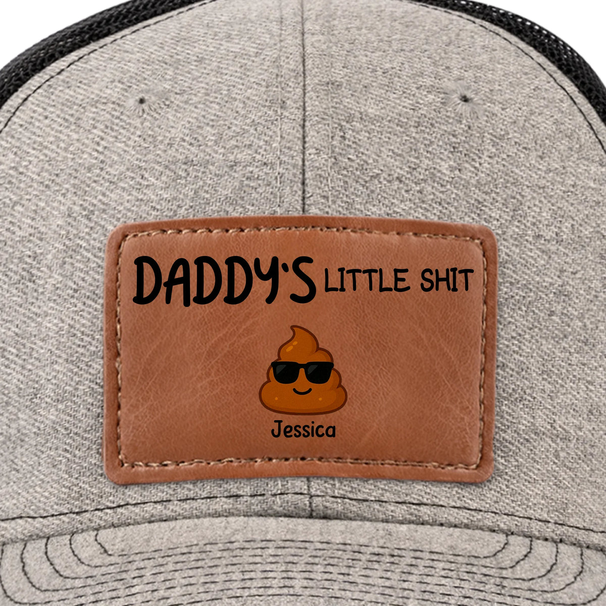 Proud Creator Of Chaos Since Birth - Family Personalized Custom Leather Patch Hat - Father's Day, Gift For Dad, Grandpa