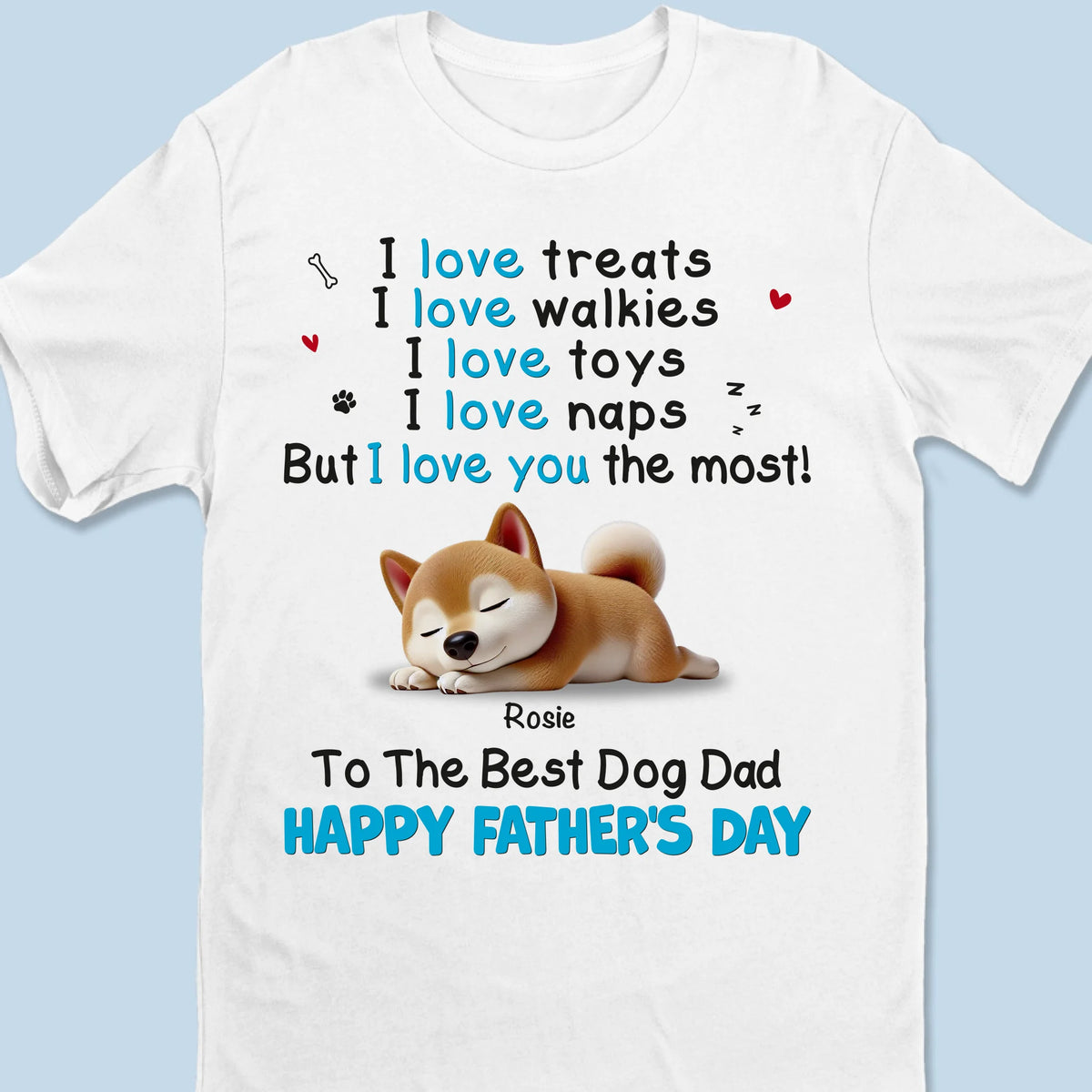 Papa, tu es mon compagnon de promenade préféré ! T-shirt unisexe personnalisé pour chien, haut de gamme, sweat à capuche ! Cadeau pour papa, propriétaires d'animaux, amoureux des animaux.