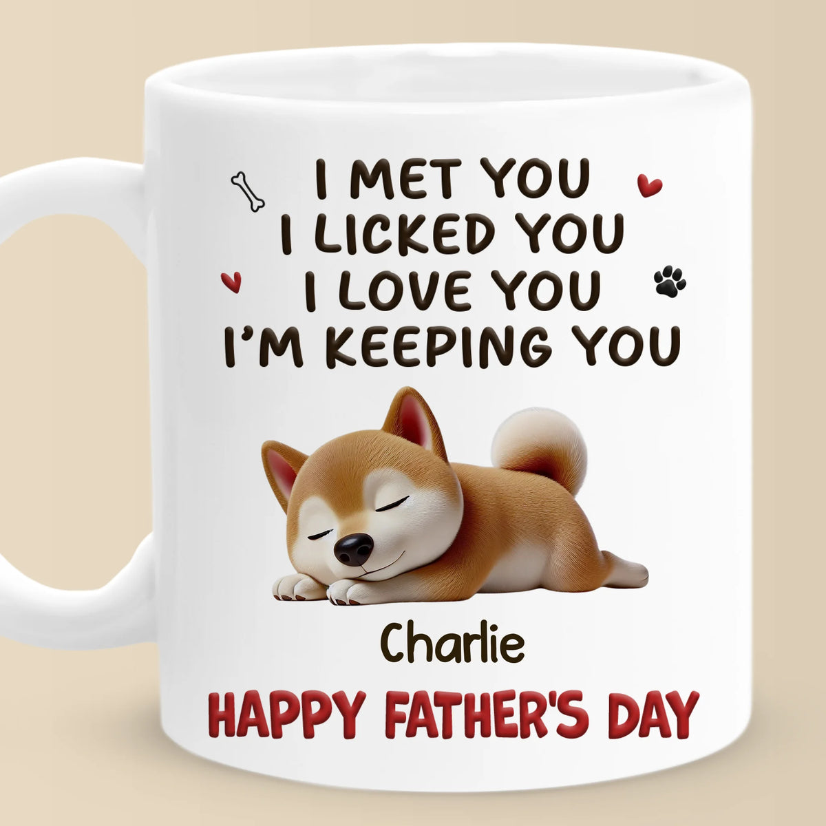 Meilleur lanceur de balles au monde - Mug personnalisé pour chien - Fête des pères, cadeau pour les propriétaires d'animaux et les amoureux des animaux