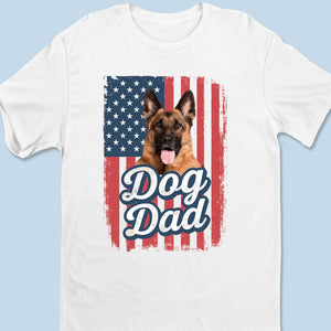T-shirt personnalisé avec photo « La maison est là où se trouve mon chien » - T-shirt unisexe personnalisé pour chien, t-shirt premium, sweat à capuche - Fête des pères, cadeau pour papa, propriétaires d'animaux, amoureux des animaux