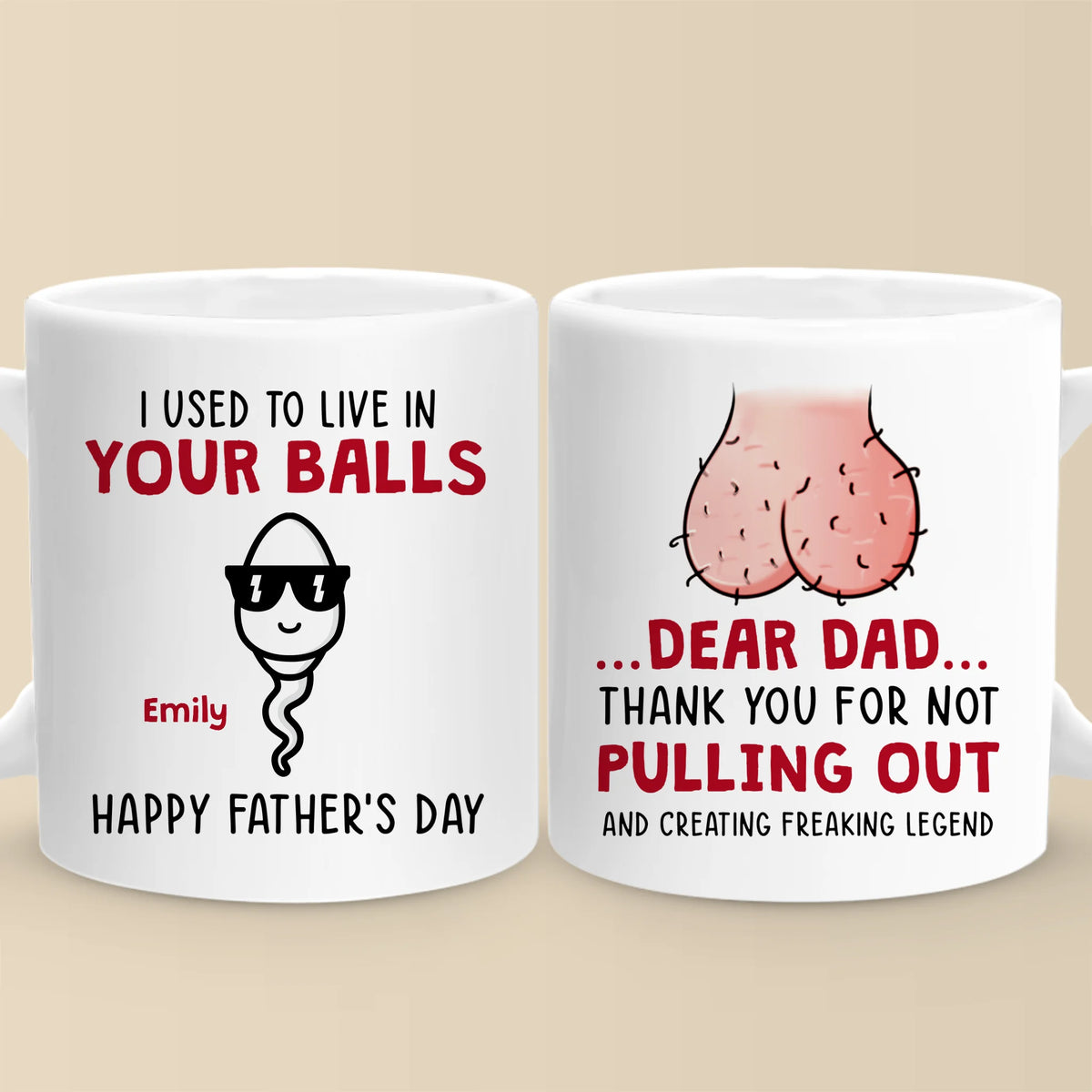 Merci d'avoir créé des légendes absolues - Mug personnalisé familial - Fête des pères, cadeau pour papa