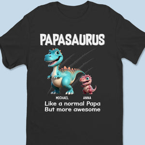 Rawrsome Dad Mode, Activated - Family Personalized Custom Unisex T-shirt, Premium T-shirt, Hoodie - Father's Day, Gift For Dad, Grandpa