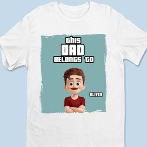 The Reason Papa Smiles - Family Personalized Custom Unisex T-shirt, Premium T-shirt, Hoodie -  Father's Day, Gift For Dad, Grandpa