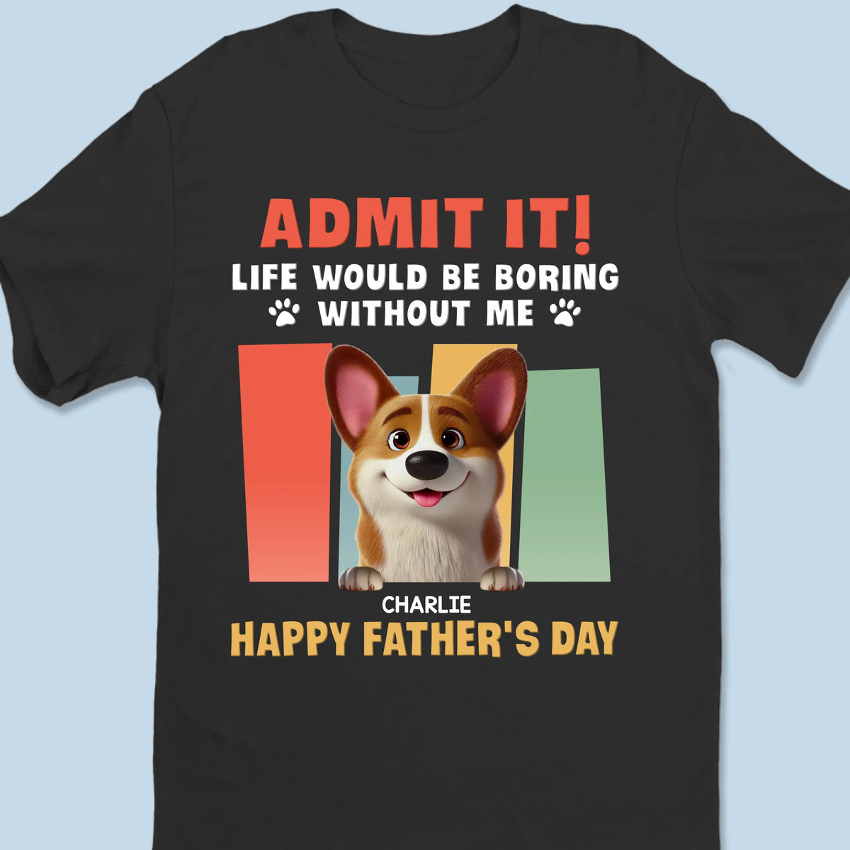 Nous le rendons amusant - T-shirt unisexe personnalisé pour chien, t-shirt premium, sweat à capuche - Fête des Pères, cadeau pour les propriétaires d'animaux et les amoureux des animaux