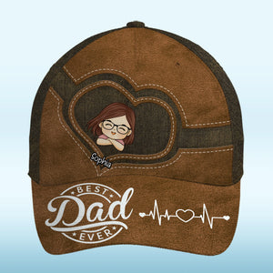 Meilleur papa de tous les temps - Casquette personnalisée pour la famille, casquette classique à imprimé intégral - Fête des pères, cadeau pour papa, grand-père