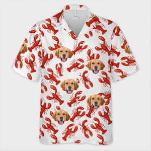Custom Photo Life’s Better With Claws And Paws - Dog & Cat Personalized Custom Unisex Tropical Hawaiian Aloha Shirt - Summer Vacation Gift, Gift For Pet Owners, Pet Lovers