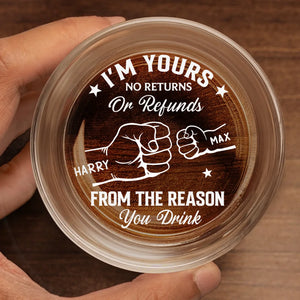 Verre à whisky personnalisé - Cadeaux d'anniversaire personnalisés pour la fête des pères pour papa et grand-père - De The Reasons You Drink