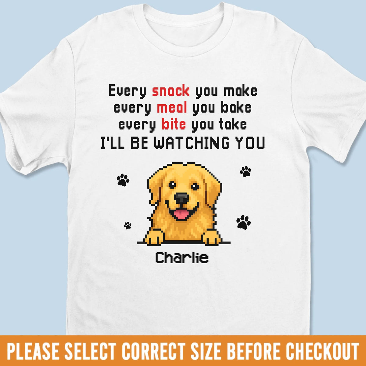 T-shirt unisexe, t-shirt premium, sweat à capuche - Cadeaux d'anniversaire personnalisés pour les amoureux des chiens, papa et maman de chiens - Je te surveillerai