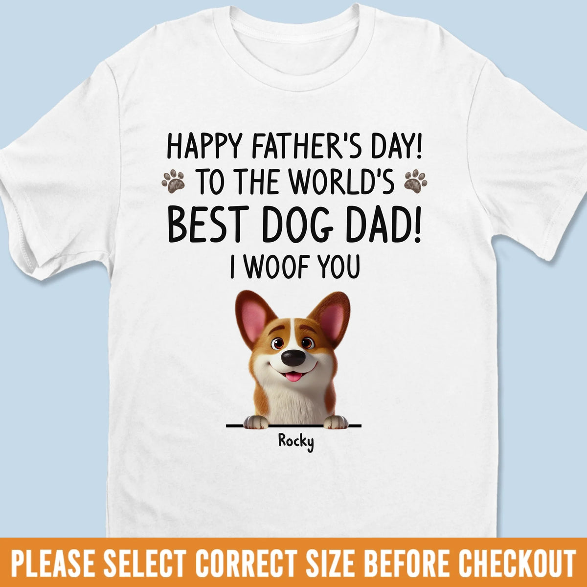 You Had Me At Woof - T-shirt unisexe personnalisé pour chien, t-shirt premium, sweat à capuche - Fête des pères, cadeau pour papa, propriétaires d'animaux, amoureux des animaux