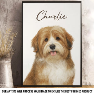 Custom Photo Vertical Poster - Personalized Birthday  Gifts For Dog Cat Lovers, Dog Dad And Mom, Cat Owners - Pawtrait Perfection