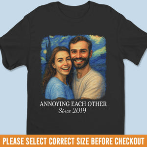 T-shirt unisexe photo personnalisé, t-shirt premium, sweat à capuche – Cadeaux d'anniversaire de mariage personnalisés pour mari et femme, lui et elle – Deux cœurs qui s'améliorent avec le temps