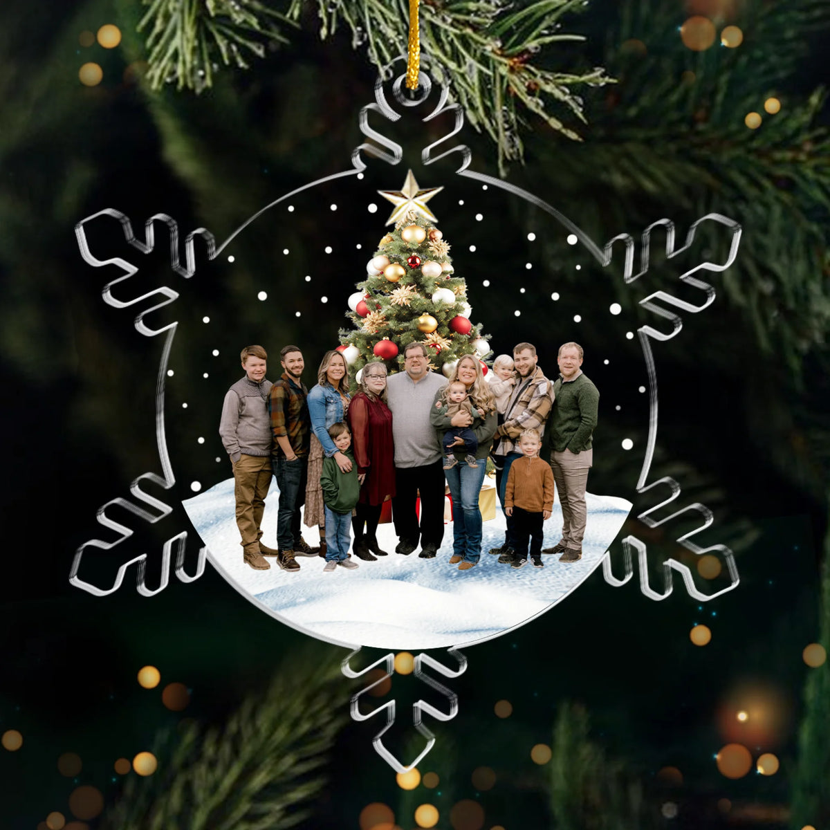 Custom Photo Acrylic Ornament - Personalized Christmas Birthday Gifts For Mom, Dad, Kids - Memories Made Together, Kept Forever