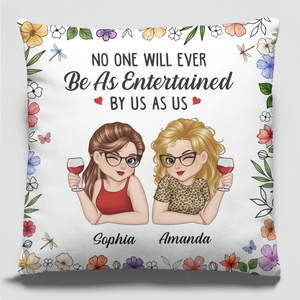 Custom Pillow - Personalized Best Friend Birthday Gifts For Women, Besties, Sisters, BFF - Zero Judgement, Only Refills