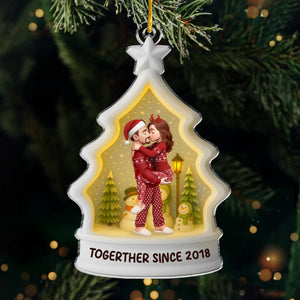 Custom Acrylic Ornament - Personalized Anniversary Christmas Wedding Gifts For Husband And Wife, Him And Her - Love At Every Season
