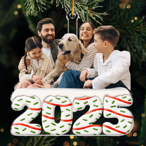 Custom Photo Acrylic Ornament - Personalized Christmas Birthday Gifts For Family, Dog Cat Lovers - Our Golden Moments