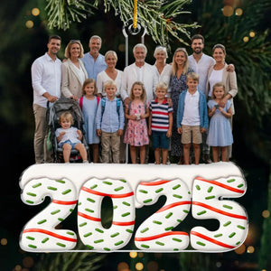 Custom Photo Acrylic Ornament - Personalized Christmas Birthday Gifts For Mom, Dad, Brother, Sister, Kids - Generations Of Love