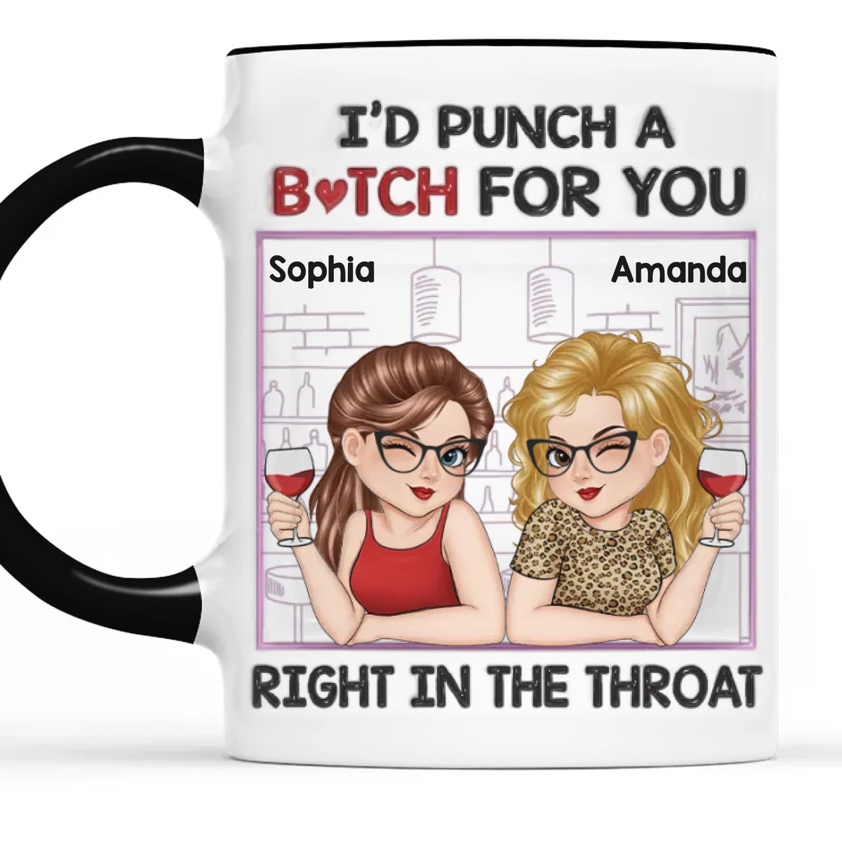 Custom Accent Mug - Personalized Best Friend Birthday Gifts For Women, Besties, Sisters, BFF - Shine Through Every Storm
