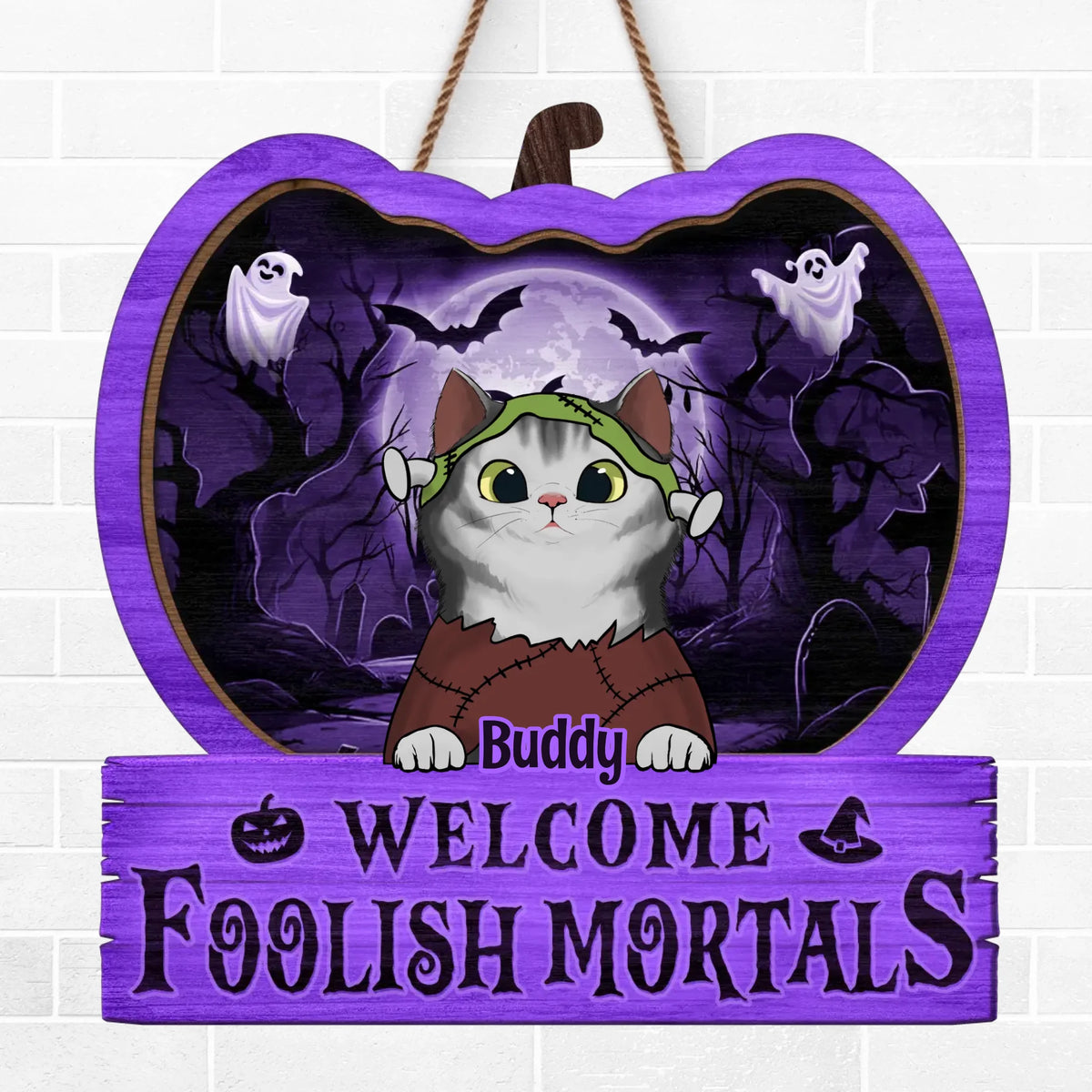 Witch Better Have My Treats - Cat Personalized Custom Home Decor Wood Sign - Halloween Gift For Pet Owners, Pet Lovers