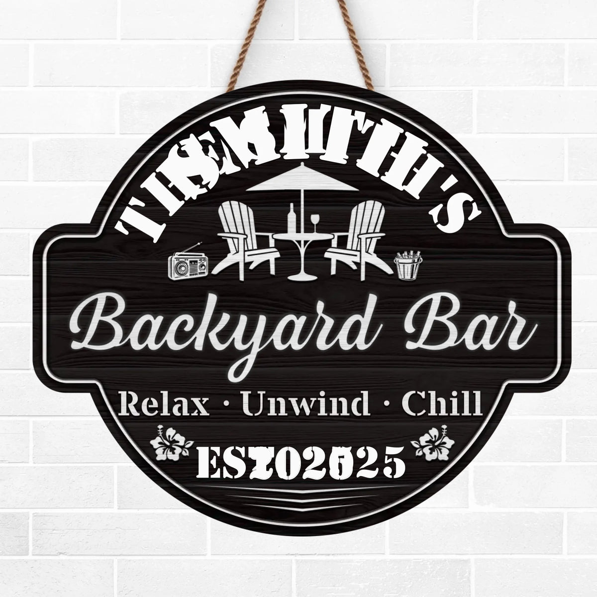 Custom Wood Sign - Personalized Summer Vacation And Travel Gifts For Women, Men, Family - Welcome To Our Backyard Paradise