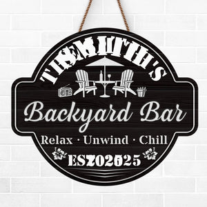 Custom Wood Sign - Personalized Summer Vacation And Travel Gifts For Women, Men, Family - Welcome To Our Backyard Paradise