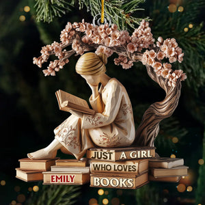 Custom Acrylic Ornament - Personalized Christmas Bookish Gifts For Book Lovers, Bookworms, Readers - Serenity In Every Page