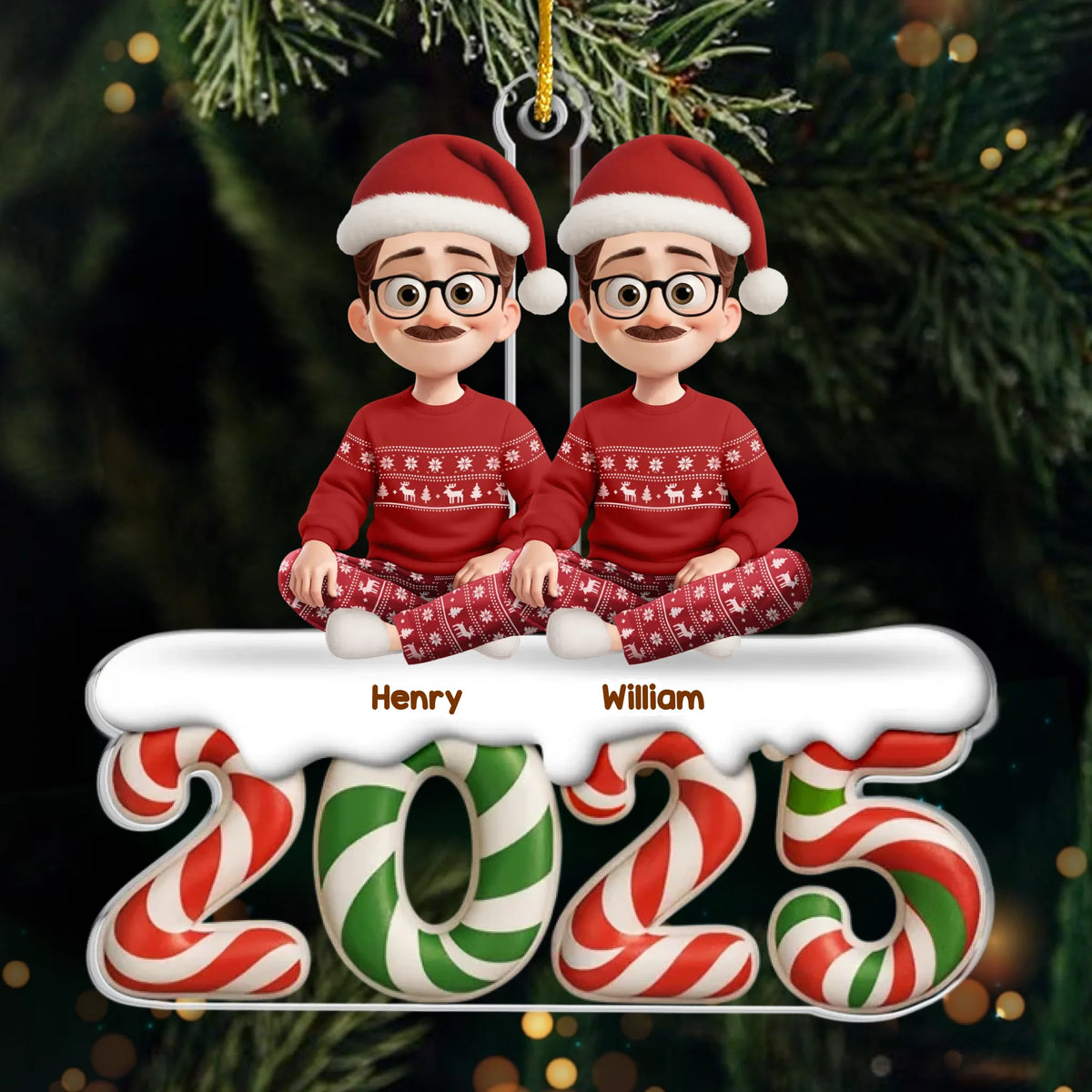 Custom Acrylic Ornament - Personalized Christmas Birthday Gifts For Dog Cat Lovers, Dog Dad And Mom, Cat Owners - All I Want Is My Pets