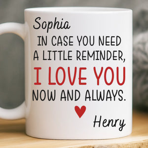 Custom Mug - Personalized Anniversary Christmas Wedding Gifts For Husband And Wife, Him And Her - You’re My Everyday Forever