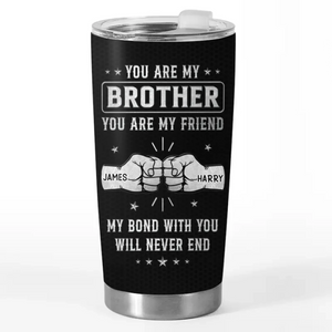 Custom Tumbler - Personalized Birthday Gifts For Dad, Brother, Sister, Kids - Growing Side by Side