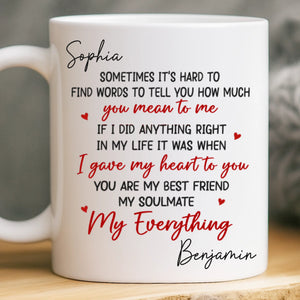 Custom Mug - Personalized Anniversary Wedding Gifts For Husband And Wife, Him And Her - Love That Just Makes Sense