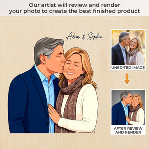 Custom Photo Shaped Acrylic Keychain - Personalized Anniversary Wedding Gifts For Husband And Wife, Him And Her - Love In Every Moment