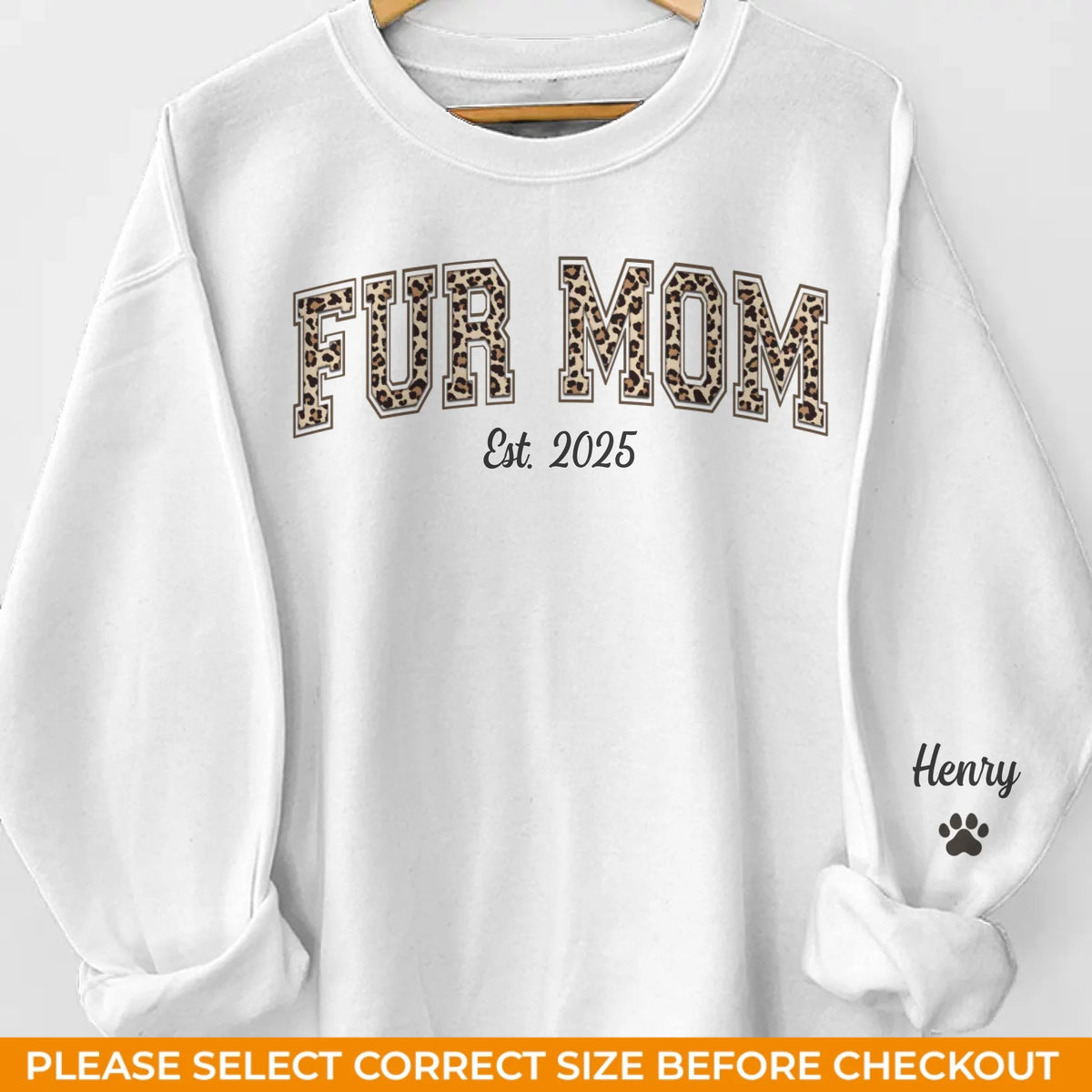 Custom Unisex Sweatshirt, Hoodie With Design On Sleeve - Personalized Birthday Gifts For Dog Cat Lovers, Dog Dad And Mom, Cat Owners - Proud Pet Mom