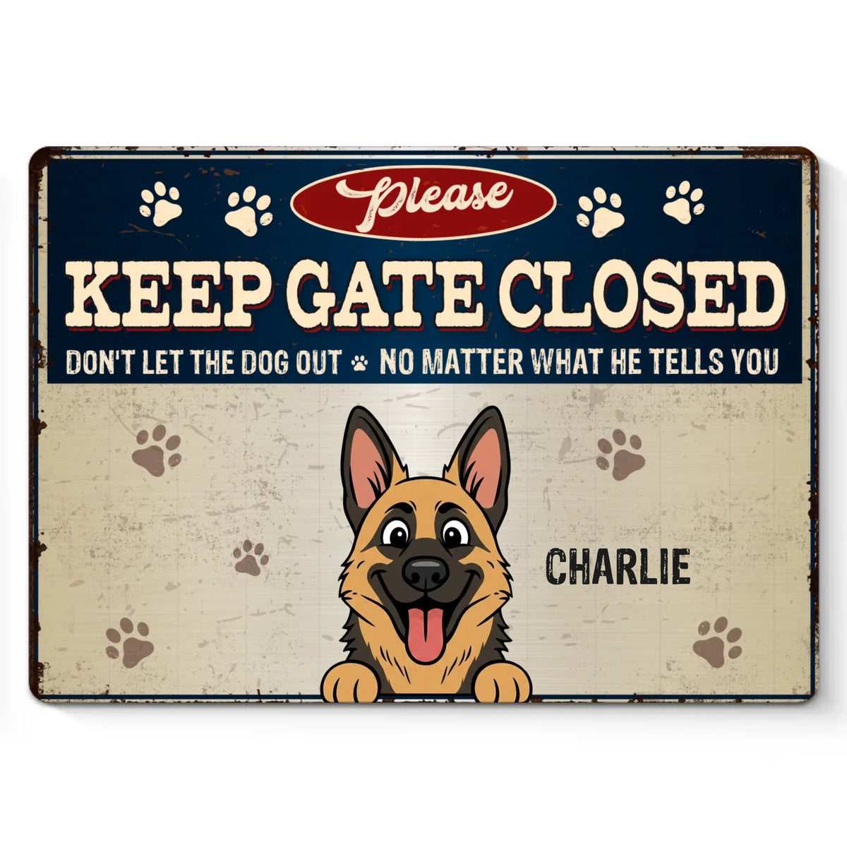 Custom Home Decor Metal Sign - Personalized Birthday Gifts For Dog Lovers, Dog Dad And Mom - Professional Escape Artists