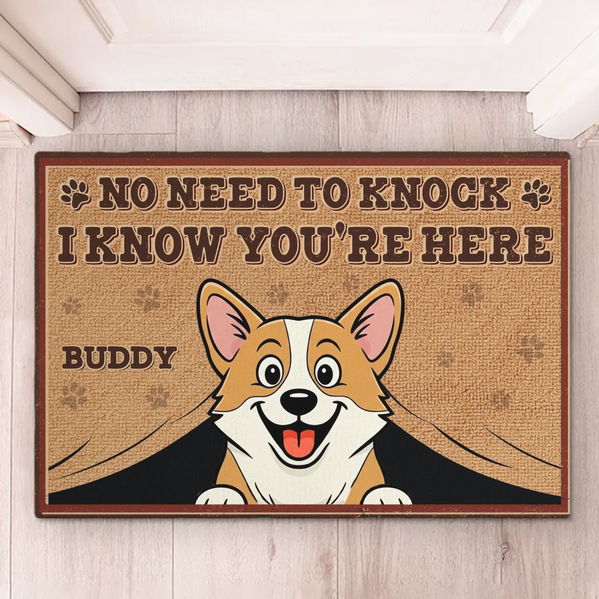 Custom Home Decor Decorative Mat - Personalized Birthday Gifts For Dog Lovers, Dog Dad And Mom - Paws On Alert