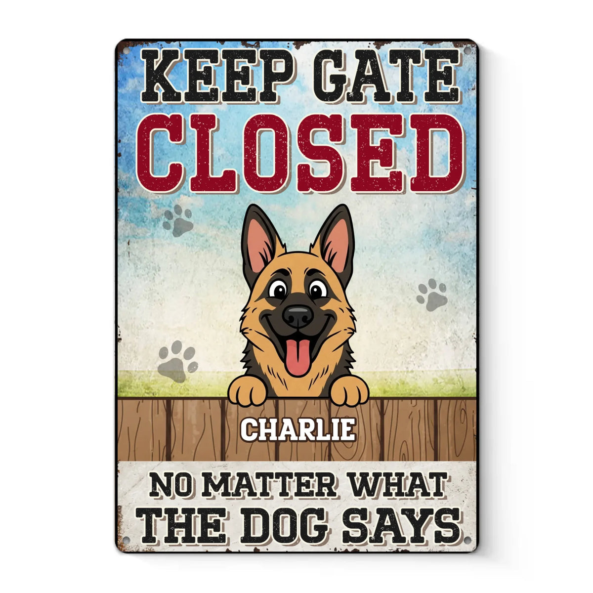 Custom Home Decor Metal Sign - Personalized  Birthday Gifts For Dog Lovers, Dog Dad And Mom - Love Made Of Fur