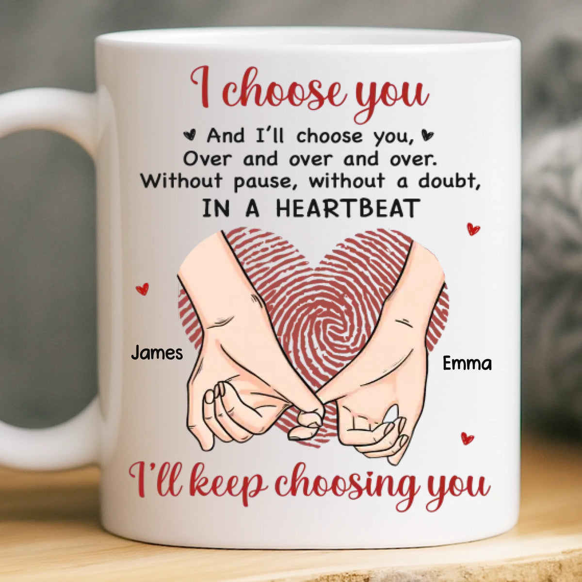 Custom Mug - Personalized Anniversary Wedding Gifts For Husband And Wife, Him And Her - You Are My Safe Place