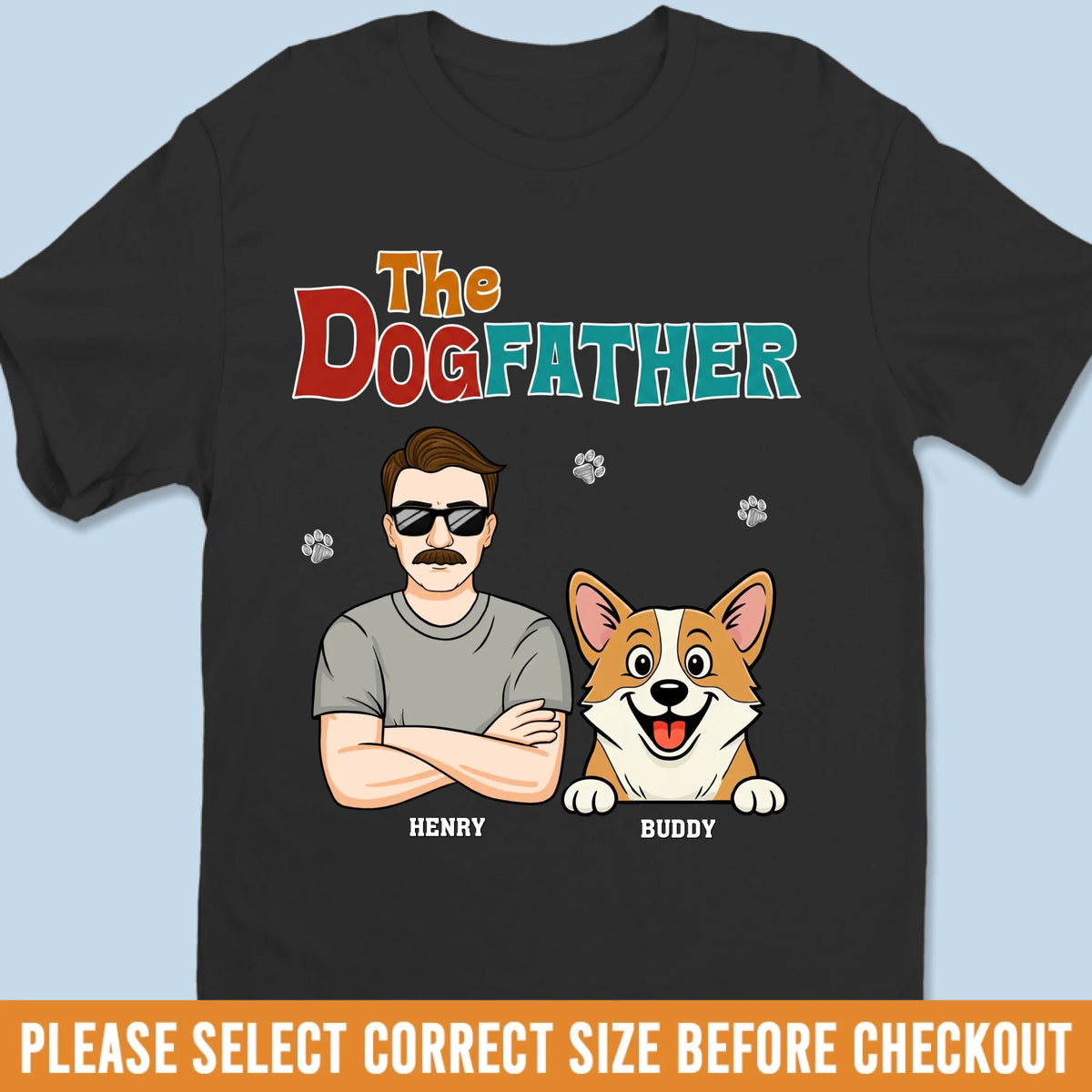 Custom Unisex T-shirt, Premium T-shirt, Hoodie - Personalized Birthday Gifts For Dog Lovers, Dog Dad And Mom - Dog Dad Mode On