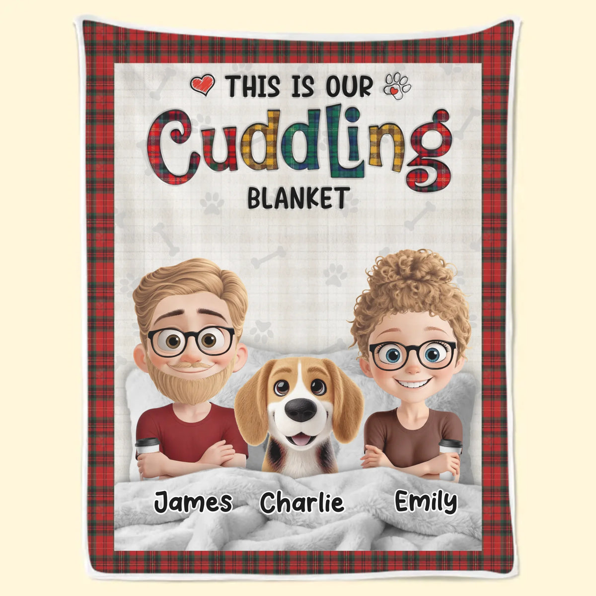 Custom Blanket - Personalized Birthday Gifts For Husband And Wife, Dog Cat Lovers - Home Is Love And Fur