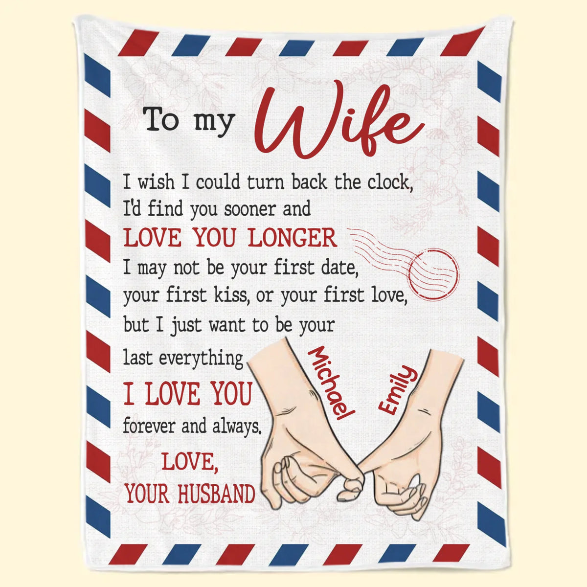 Custom Blanket - Personalized Anniversary Wedding Gifts For Husband And Wife, Him And Her - Love Built With Patience
