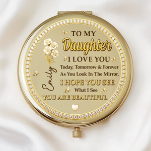 Custom Compact Mirror - Personalized Birthday Gifts For Daughter - Another Year Fabulous