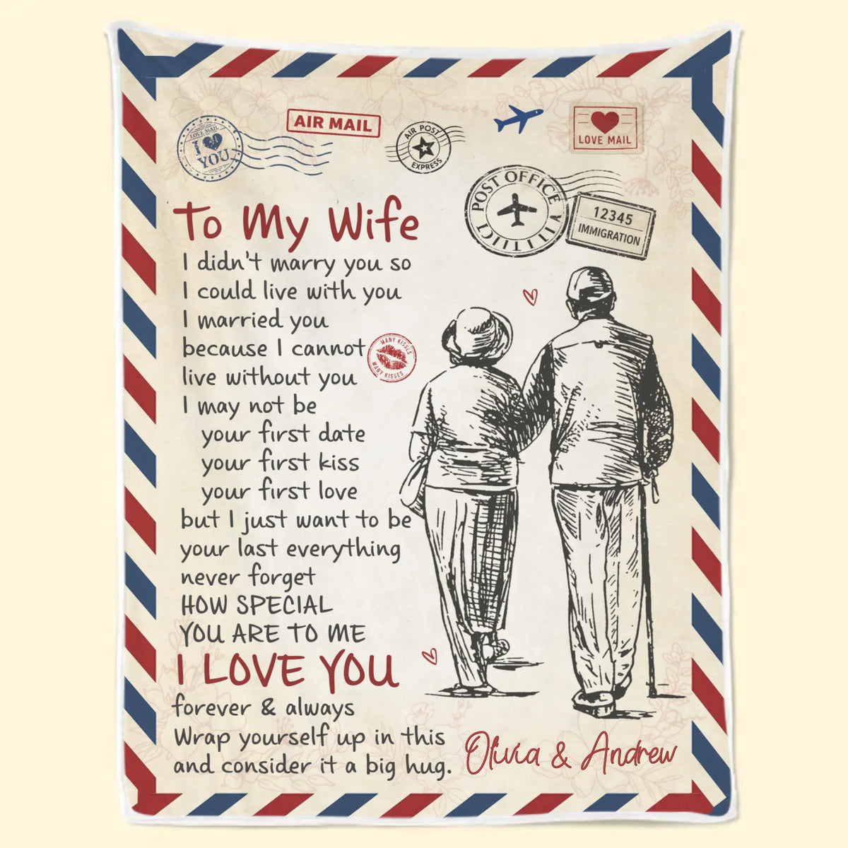 Custom Blanket - Personalized Anniversary Wedding Gifts For Husband And Wife, Him And Her - Always Better Together