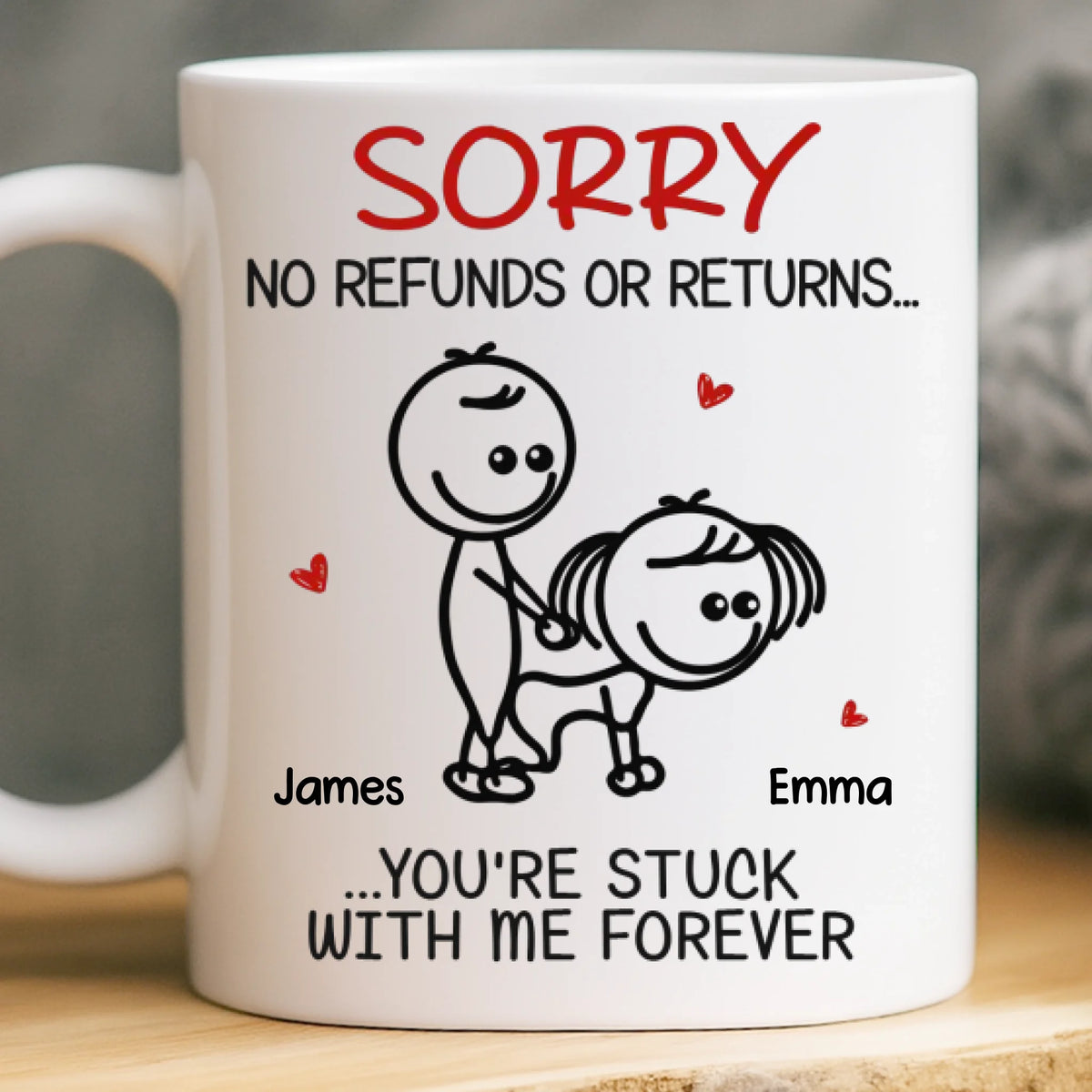 Custom Mug - Personalized Anniversary Wedding Gifts For Husband And Wife, Him And Her - Better Together