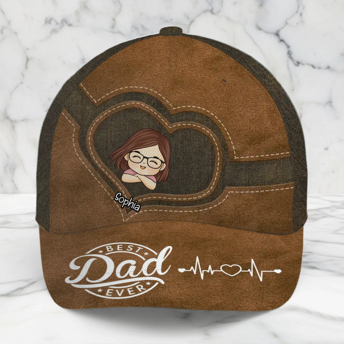 Best Dad Ever - Family Personalized Custom Hat, All Over Print Classic Cap - Father's Day, Gift For Dad, Grandpa