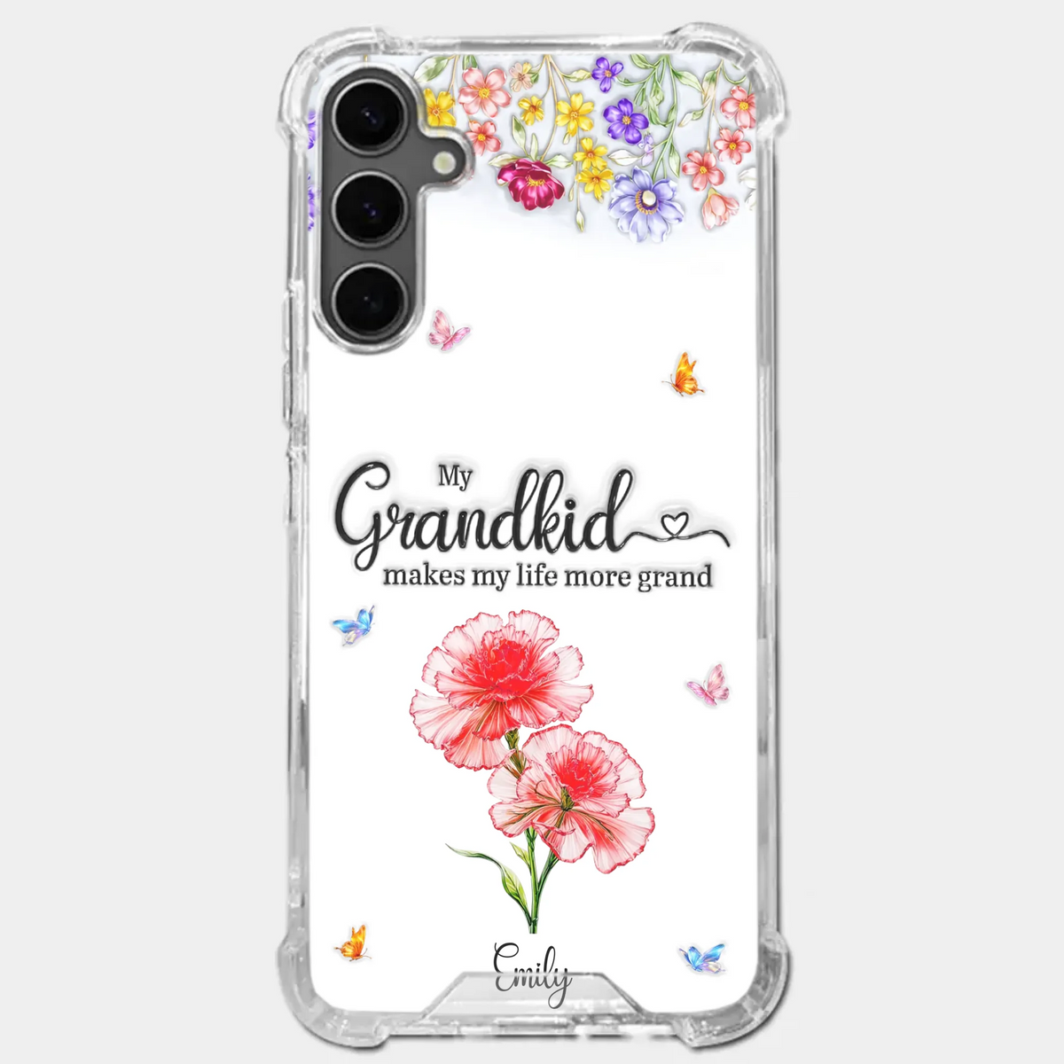 Custom Clear Phone Case - Personalized Mother's Day Birthday Gifts For Mom, Grandma - The Sweetest Part Of Her World